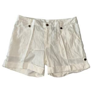 Patagonia Women’s 12 Cream Ivory Island Hemp Organic Cotton Blend Cuffed Shorts